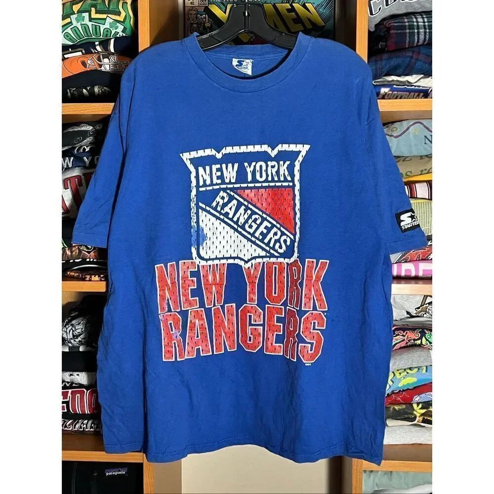 Vintage 90s Starter New York Rangers Hockey Tee